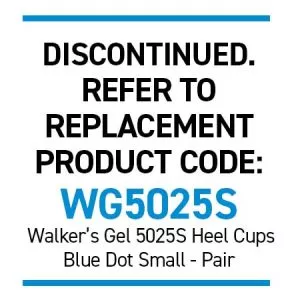 WonderSpur 4500 Heel Cups - Blue Dot Small Pair