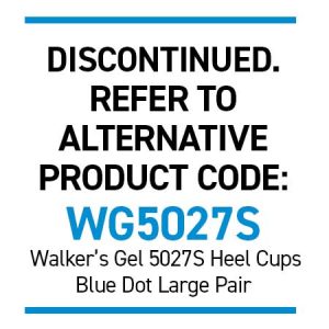 WonderSpur 4502 Heel Cups - Blue Dot Large Pair