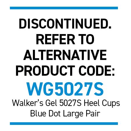 WonderSpur 4502 Heel Cups - Blue Dot Large Pair