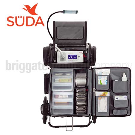 Suda Upright Podiatry Case with Trolley and Work Light