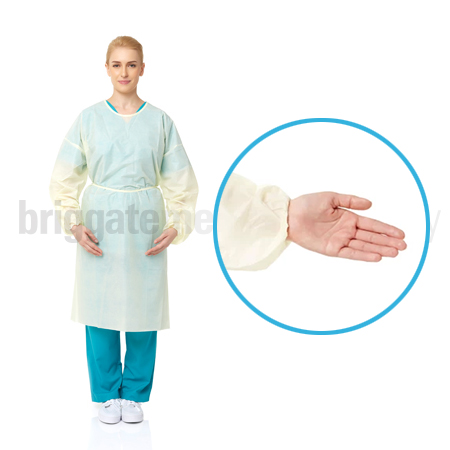 PrimeOn Everyday Impervious Gown Full Back Pack 10 (Colour: Yellow)