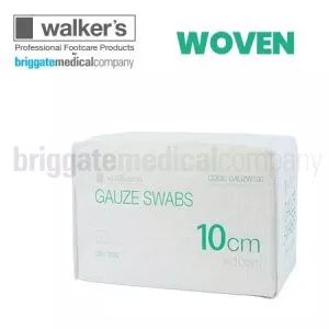 Walker's 8-Ply WOVEN Gauze Swabs 10cm x 10cm Pkt 200