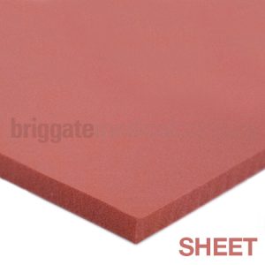 Poron 6.4mm Slow Recovery Sheet Red 1370 x 300mm - Smooth/Smooth