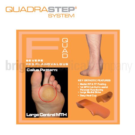 Quadrastep Type F Adult Size 2 Fits W:8-9 M:6.5-7.5 Euro:39-40 PAIR - Image 2