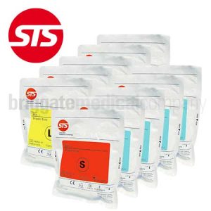 STS Casting Slipper Socks - Mixed Sizes Box 10 Pairs (1 x S, 4 x M, 4 x L, 1 x XL)