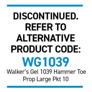 Walker's Hammer Toe Prop Large Pkt 10
