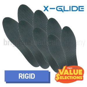 X-Glide C/F Plates CONTOUR - RIGID Pack of 8 Plates (2 each of 22.8/25.3/28.0/30.8cm)
