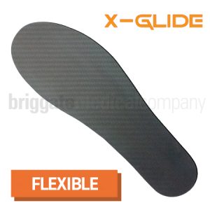 X-Glide Carbon Fibre Foot Plate Flat Flexible 21cm each (fits US W:5 M:4)