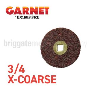 Moores Garnet Discs 3/4 Extra Coarse Pkt 200