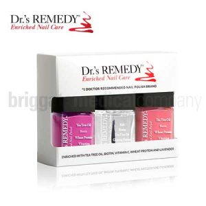 Dr.'s Remedy Trio Box Gift Set 1 Consisting Of: Magnificent Magenta, Serene Salmon, Total 2-in-1 Base/Top Coat