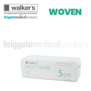 Walker's 8-Ply WOVEN Gauze Swabs 5cm x 5cm Pkt 200