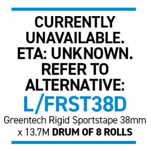Strapit Greentech Rigid Sportstape 38mm x 13.7M ROLL (LATEX-FREE, BIODEGRADABLE ADHESIVE, COMPOSTABLE TAPE)