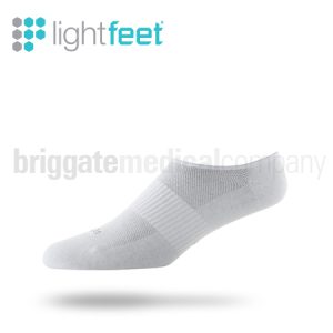 Lightfeet Invisible Socks White SMALL (W:6-9 M:5-8) Pair