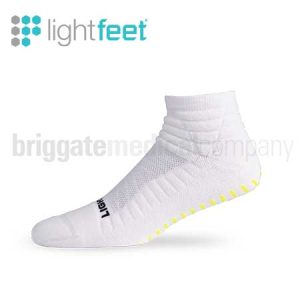 Lightfeet Netball Socks Mini Crew White LARGE (W:12+) Pair