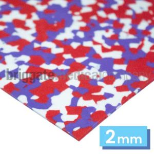 Multisoft 2mm Sheet Red/White/Purple 1045mm x 930mm