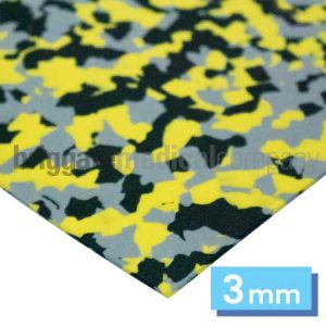 Multisoft 3mm Sheet Yellow/Black/Grey 1010mm x 900mm