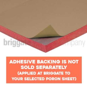 Additional Adhesive Backing for PORON SHEETS - 30cm x 1.35M (NOT SOLD SEPARATELY - applied to your selected PORON sheet at Briggate)