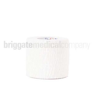 Premium Hand-Tearable Stretch Tape - White 50mm x 6.8m Roll