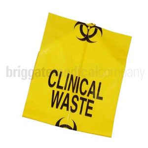 Clinical Waste Bags 56.5cm x 99cm/55L Pkt 50 (Yellow | Cross Infection Risk)