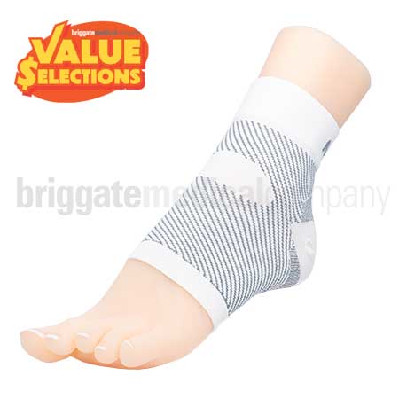 Matrix Compression Foot Sleeve LARGE Pair White