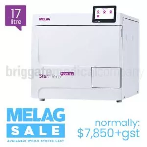 Melag 17L SteriHero Podo 'S' Class Autoclave with USB Documentation Interface