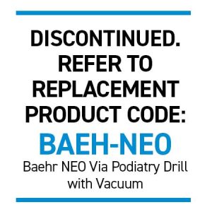 BaehrTec A700 Dust Extraction Podiatry Drill with Brushless Vacuum Motor