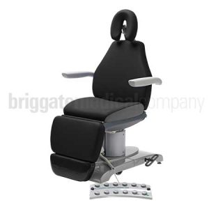 Callisto 240HD Gen2 Podiatry Chair in Black Upholstery with 240kg Rated Lift Capacity