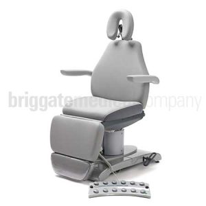 Callisto 240HD Gen2 Podiatry Chair in Platin Grey Upholstery with 240kg Rated Lift Capacity