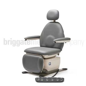 MTI 550 Podiatry Chair with Knee Break in Slate Seamless Upholstery - Programmable - 325Kg Rating