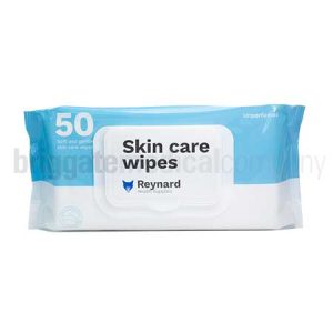 Reynard Skin Care Wipes - Unperfumed Pkt 50 (Wipe Size: 33 x 20cm)