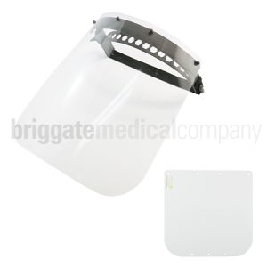 Face Shield (consists of Headband with Two Replaceable Lenses)