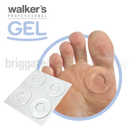 Walker's Gel 8126U All-Gel Callus Pads 8 Pads (2 x Sheets of 4)