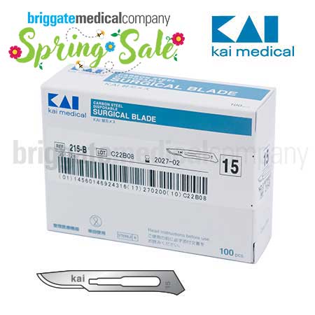Kai Surgical Scalpel Blades Size 15 Box 100