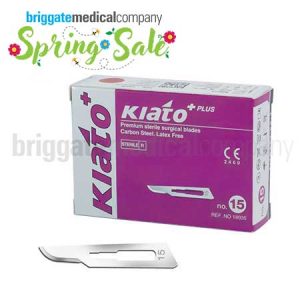 Kiato Carbon Steel Blades Size 15 Box 100