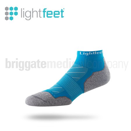 Lightfeet Evolution Socks Mini Crew Aqua MEDIUM (W:9.5-11.5 M:8.5-10.5) Pair