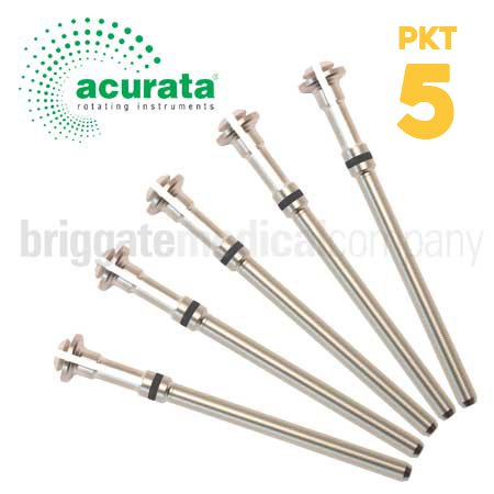 Acurata Collared Snap-On Single-Cut Mandrel Pkt 5 (Black Ring)