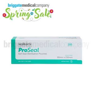 Walker's ProSeal W2 Self-Seal Pouches 90mm x 230mm Box 200
