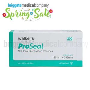 Walker's ProSeal W3 Self-Seal Pouches 135mm x 255mm Box 200