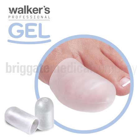 Walker's Gel 1076 All-Gel Digital Caps Large/X-Large Pkt 4