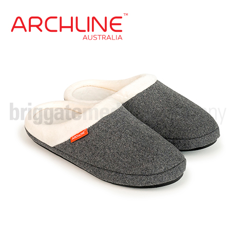 Archline Slippers Slip-On Grey Pair (Euro 39 | US W8/M6 | UK W6/M4)