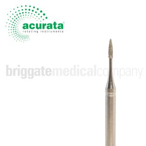 Acurata Diamond Burr Medium Grit/Small Flame Size:010