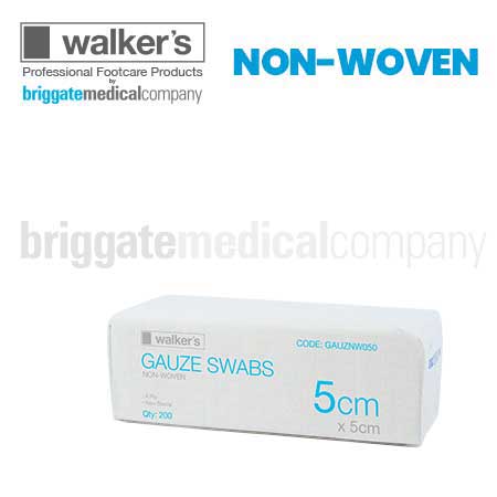 Walker's NON-WOVEN Gauze 5 x 5cm Pkt 200 4-Ply