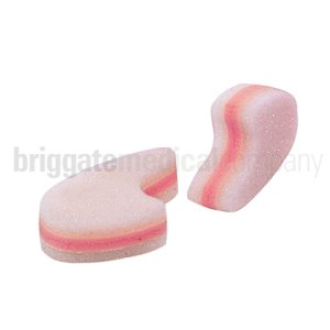 Toe Separators - Pink/White Foam Medium Pkt 10