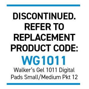 Walker's 4105 Polymer Gel Digital Pad Ribbed S/M Pkt 20