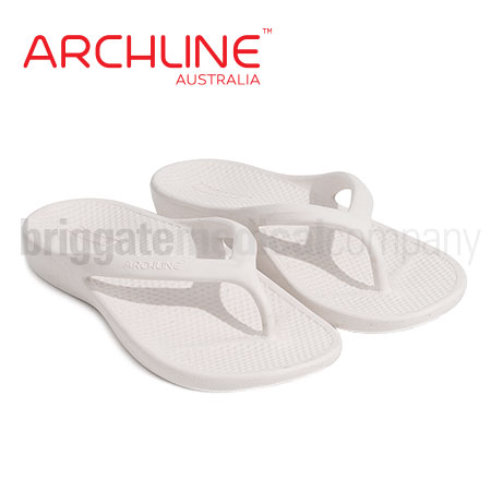 Archline Rebound Thongs White Pair (Euro 46 | US M13 | UK M11)