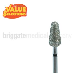 Arrow Diamond Burr Super Coarse Grit Medium Bud Each