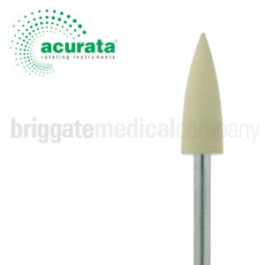Acurata Polishing Burr - Flame Fine/Yellow