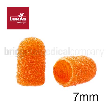 Lukas Sanding Caps Round 7mm Coarse Pkt 10