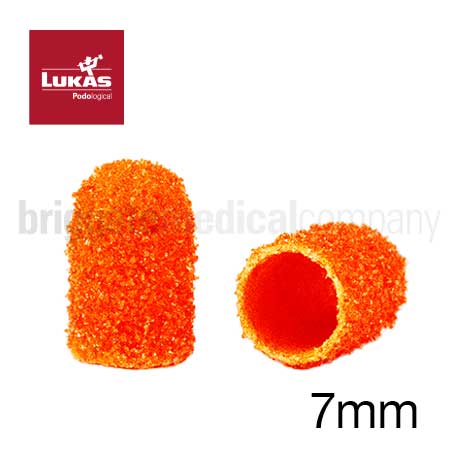 Lukas Sanding Caps Round 7mm Extra Coarse Pkt 10