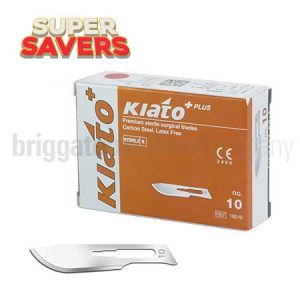 Kiato Carbon Steel Blades Size 10 Box 100